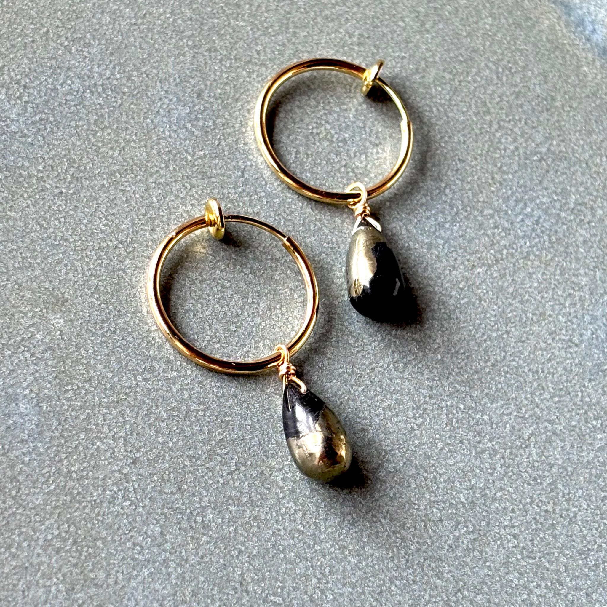 アパッチゴールドのフープイヤリング/ニッケルフリー1枚目の画像